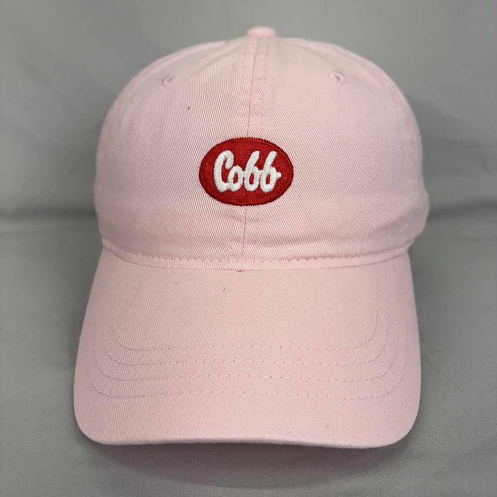 Outdoor Cap Baseball Hat Cobb Logo Unisex OSFA Pink Adjustable Strapback